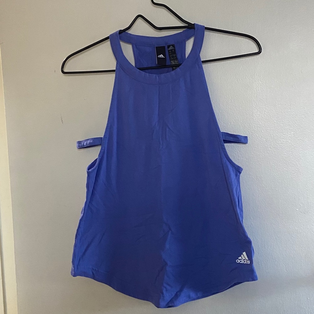 Adidas Periwinkle Cutout Racerback Tanktop